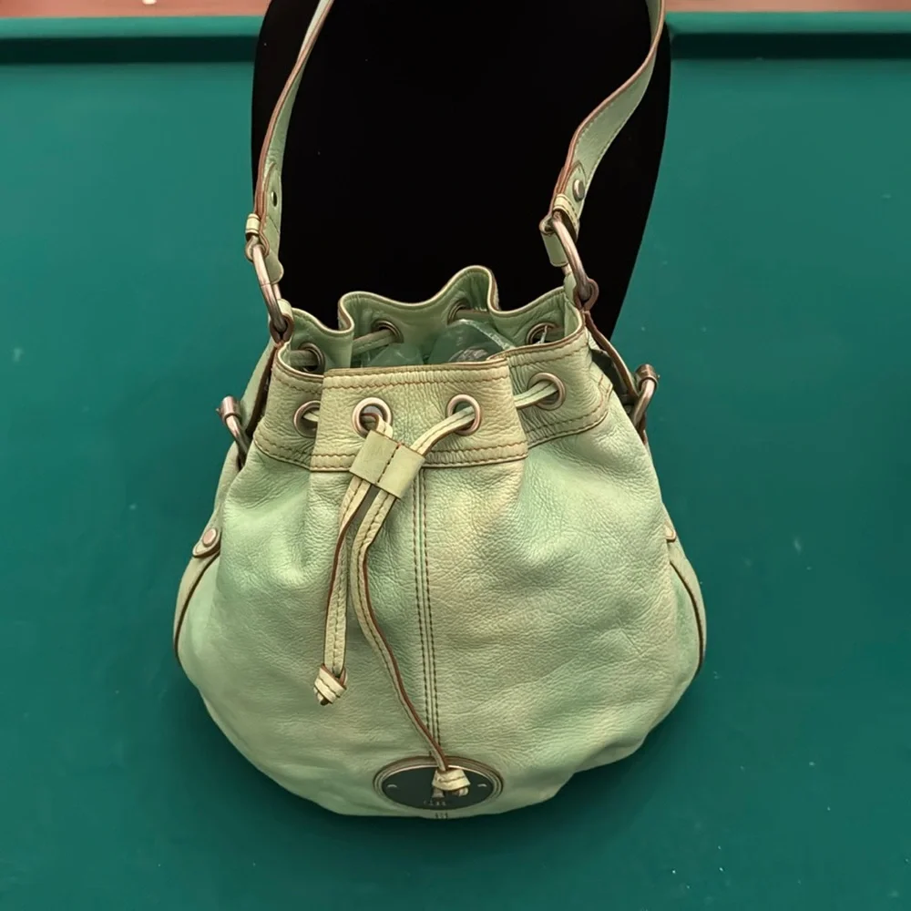 Fossil mint green vintage hobo” bag. Such a cool 60’s color!! No 🔐😞 (OLCC)